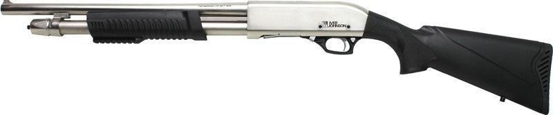 Iver Johnson Arms PAS12 12 Gauge 18.5" 4+1 Pump Shotgun - Satin Nickel Synthetic
