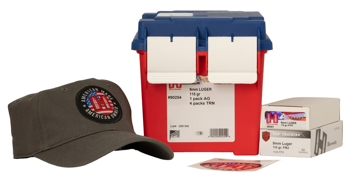 Hornady 250th Anniversary 9mm Luger 115gr XTP & TAP Training - 250 Rounds