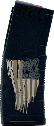 Black Rain Ordnance BRO-MAG30 5.56 NATO 30-Rd Polymer AR-15 Magazine - Tattered Flag Etching