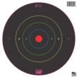 Pro-Shot Splatter Shot 8" Bullseye Multi-Color Peel & Stick Target - 6 Pack