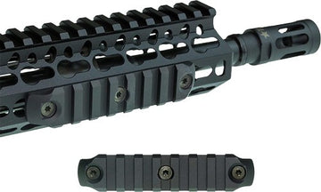 BCM KeyMod 4" Nylon Picatinny Rail Section - Black