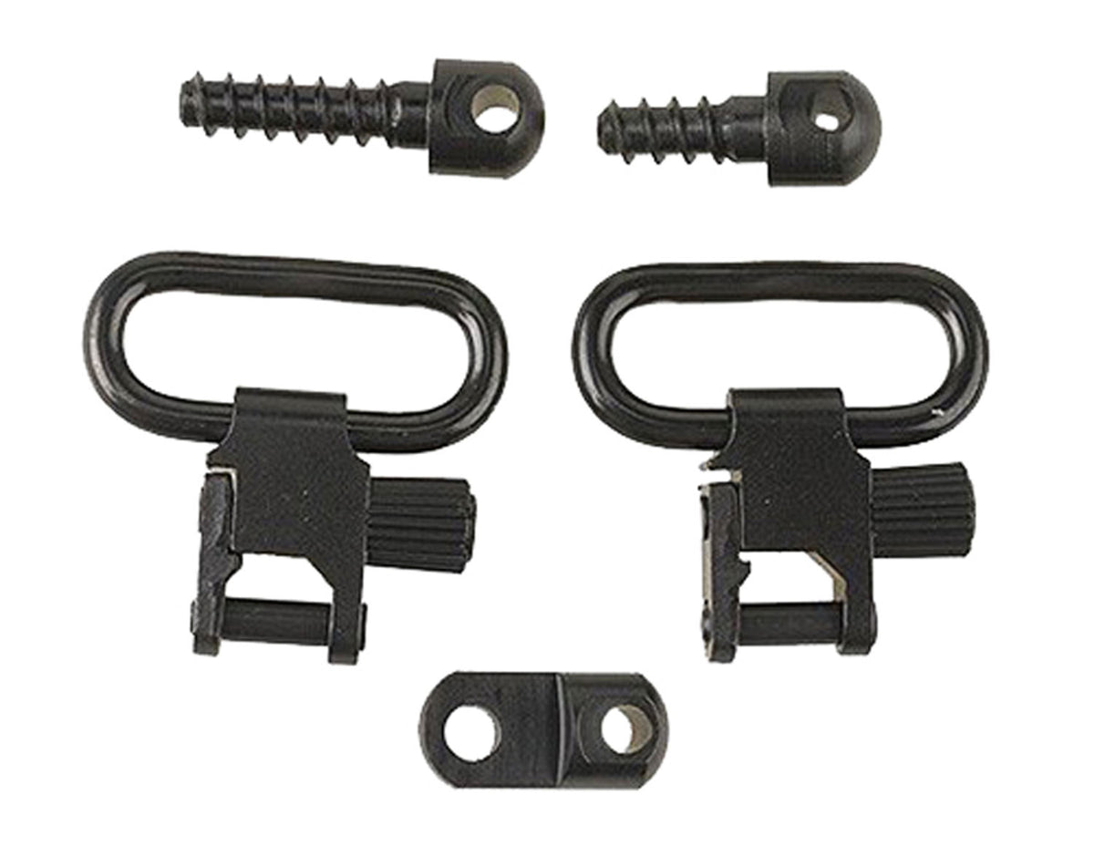 Michaels 14612 QD Sling Swivel Set 1" Black - Fits Ruger 10/22, 44 Mag & No. 3