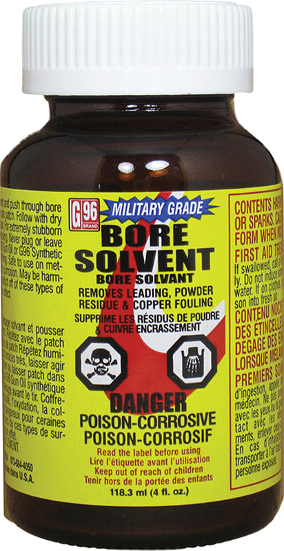 G96 Military Grade Bore Solvent 4 oz Metal Can
