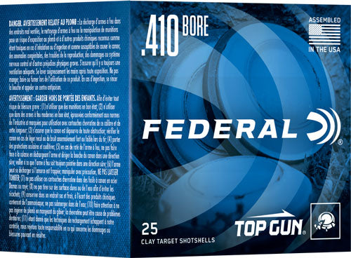 Federal Top Gun .410 Bore 2.5" 1/2oz #9 Shot 1330fps - 250rd Case