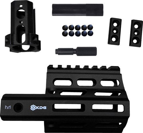 Kinetic Development Group 3.25" MkII Ultimate Bog Bundle Stribog SP9 M-LOK Rail Extension - Black Cerakote