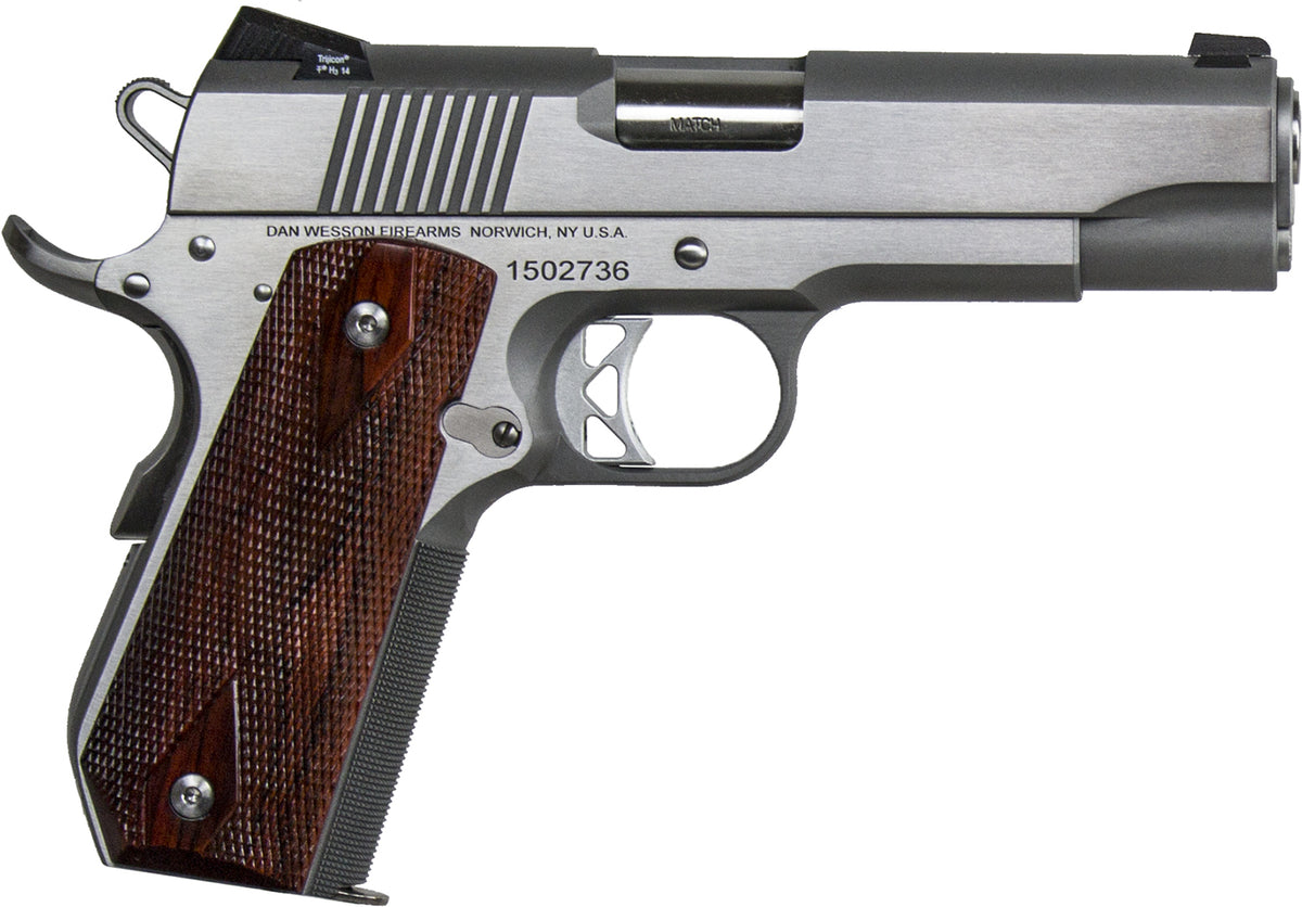 Dan Wesson Commander Classic Bobtail 45 ACP 4.25" 8+1 Semi-Auto Pistol - Stainless