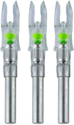 Nockturnal Lighted Nock S-Series Green LED 3-Pack