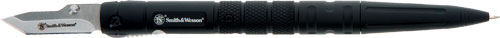 Smith & Wesson Folding Pen Knife 1.6" Blade 7.6" Overall - Black Aluminum