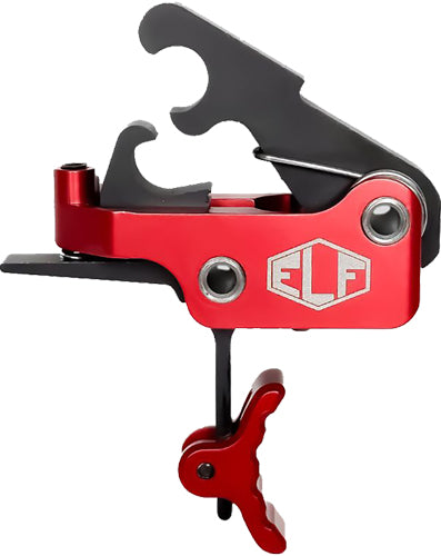 Elftmann Tactical ELF SE AR-15/AR-10 Curved Drop-In Trigger 2.75-4 lbs Red