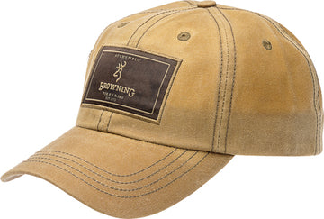 Browning Antiquity Wax Cap Tan Wax Adjustable Snap Back