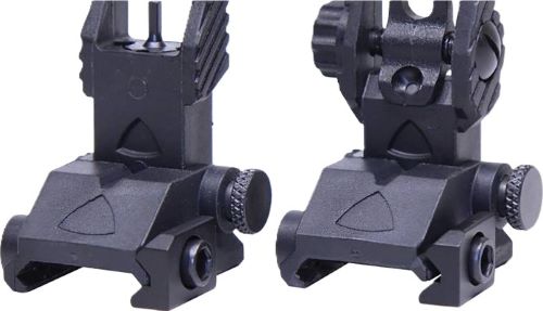 Guntec USA AR-15 EZ Sights Polymer Back Up Iron Sight Set - Low Profile BUIS