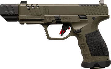SAR USA SAR9 Compact SOCOM Comp 9mm Luger 4.7" 15+1/21+1 Semi-Auto Pistol - OD Green