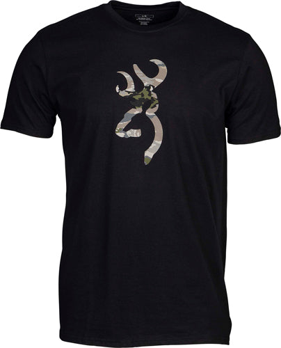 Browning Buck Mark Short Sleeve T-Shirt Black/Ovix XX-Large