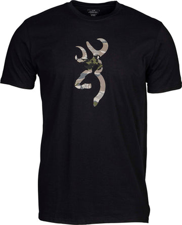 Browning Buck Mark Short Sleeve T-Shirt Black/Ovix XX-Large