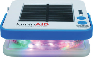 ARB LuminAID Solar String Color Light with Phone Charger - 23 ft Waterproof LED