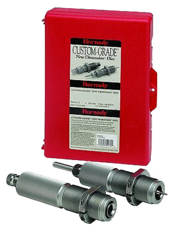Hornady 546366 Custom Grade Series I 2 Die Set for 303 British Includes Sizing Seater