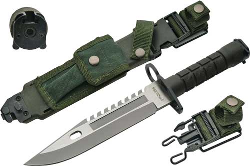 SZCO Rite Edge M-9 Commando 7.75" Fixed Blade Knife w/ Sheath