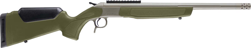 CVA Scout TD V3 400 Legend 20" 1-Rd Break-Action Rifle - Stainless/OD Green Synthetic