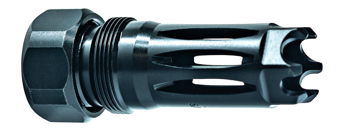 Faxon Firearms MuzzLok Plan B Flash Hider 5/8x24 .375 Bore Stainless
