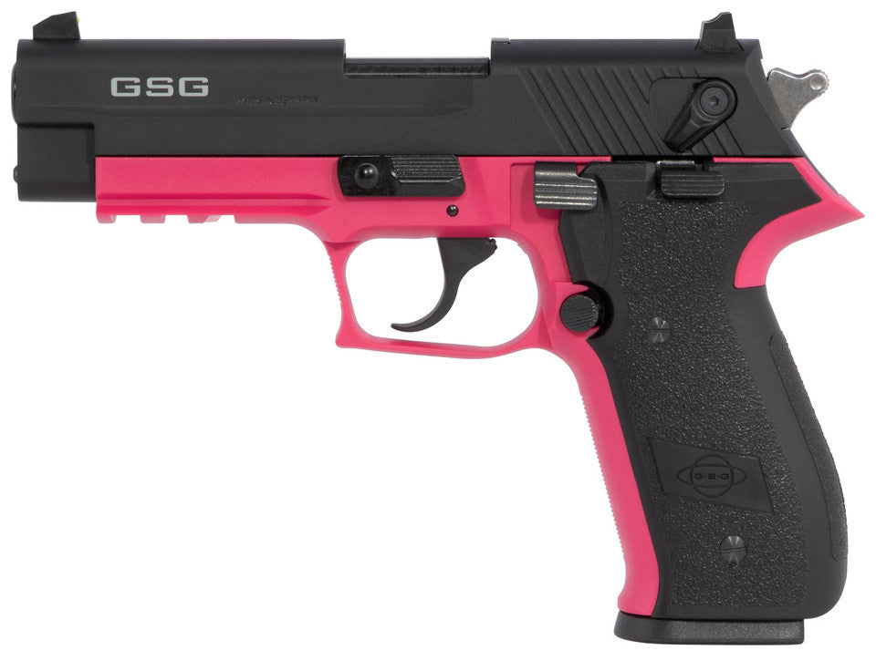 GSG FireFly 22 LR, 4" Barrel, Pink Frame, Black Slide/Grip, 10rd