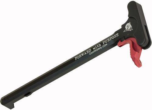 Odin Works XCH Extended Charging Handle AR-15 Red Latch 7075 Aluminum