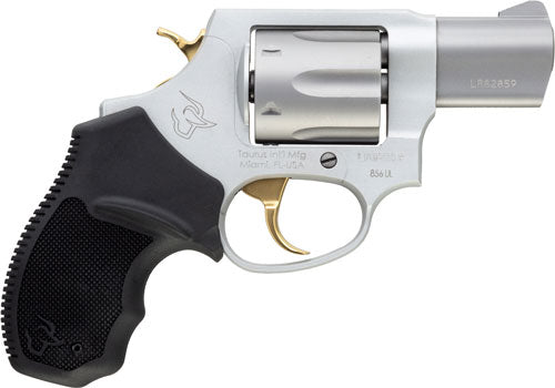 Taurus 856 Ultra-Lite .38 Special +P 2" 6-Shot DA/SA Revolver - Matte Stainless Gold Accents