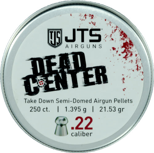 JTS Group Dead Center .22 Cal 21.53gr 250ct Semi-Domed Airgun Pellets