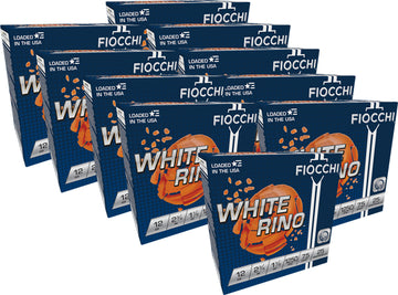 Fiocchi White Rino 12 Gauge 2.75" 1-1/8 oz #7.5 Shot 1250 fps 250 Rounds Case