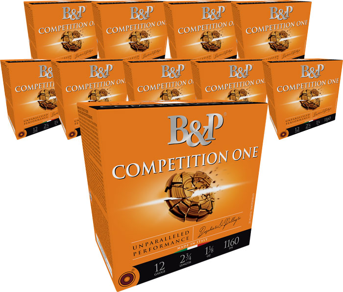 B&P Ammunition Competition One 12 Gauge 2.75" 1-1/8oz #8 Shot 1160 fps - 250 Round Case