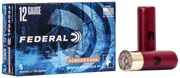 Federal Power-Shok 12 Gauge 2.75" 1-1/4 oz HP Rifled Slug - Case