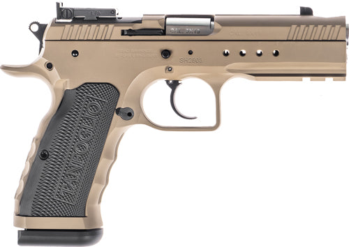 Tanfoglio Hexagon Tactical 10mm Auto 4.45" 15+1 DA/SA Semi-Auto Pistol - Stainless