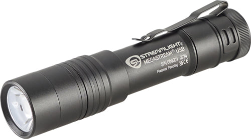 STREAMLIGHT MEGASTREAM USB FLASHLIGHT RECHARGEABLE BLACK