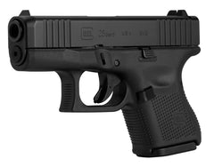 Glock G26 Gen5 Sub-Compact 9mm Luger 3.43" Barrel, 10+1 Black nDLC Steel w/Front Serrations Slide Black Rough Texture Interchangeable Backstraps Grip Fixed Sights