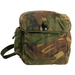 British Camo Gas Mask Bag with Strap (Used)