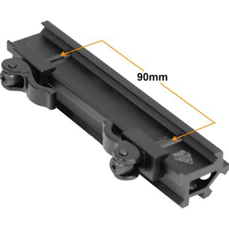 UTG 2-Rail 13 Slot Angle Mount w/QD Level Locking System