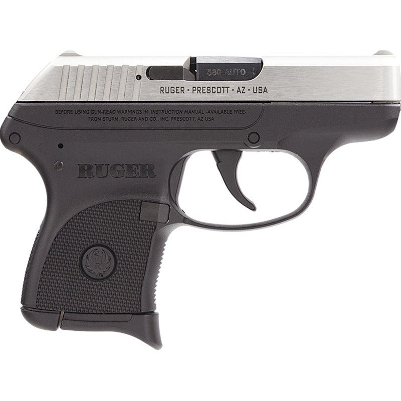 Ruger LCP .380 ACP with Stainless Slide/Black Grip