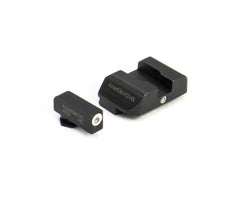 AmeriGlo GL102 i-Dot Night Sight Fits Glock 20/21 Tritium Green w/White Outline Front Tritium Green Rear