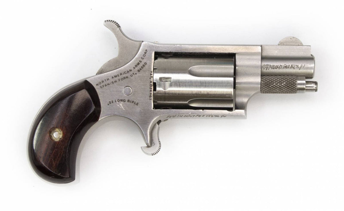 American Arms NAA 22LR Revolver, .22 LR, 1 1/8 Barrel, Stainless Steel