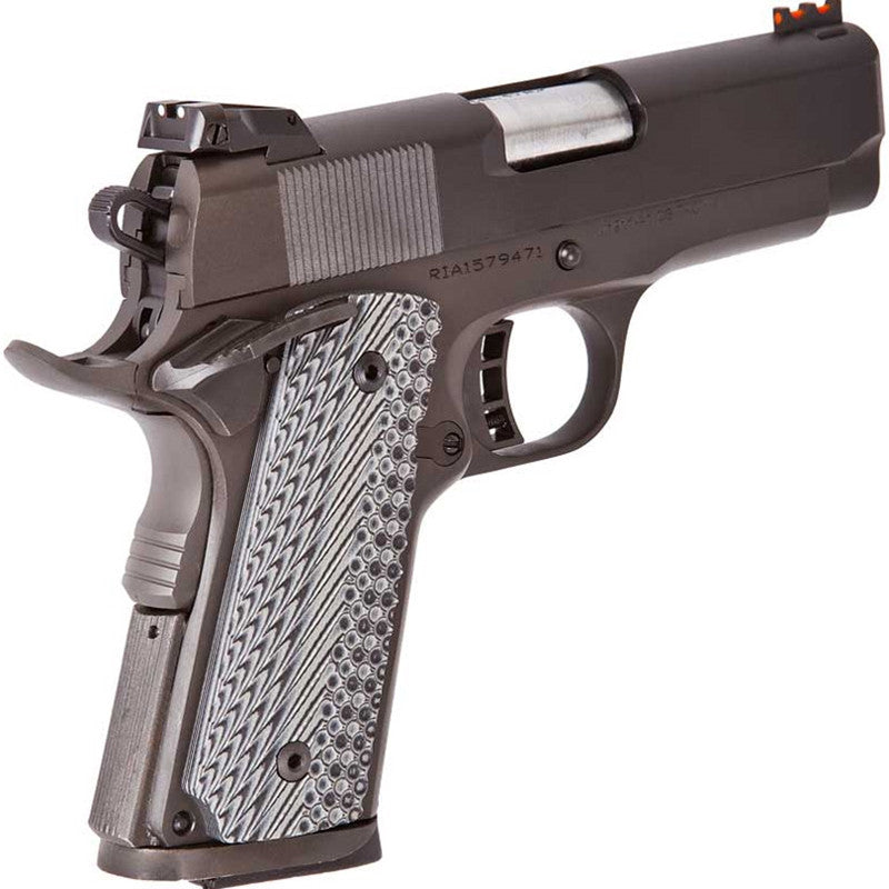 Rock Island 45 ACP 3.50 7+1 51479 Rock Ultra CS Black Parkerized Gray G10 Grip