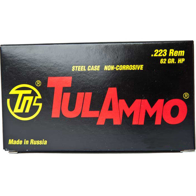 TulAmmo .223 HP 62GR Russian Mfg. Ammo 1000rds