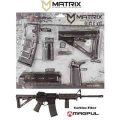 Matrix AR-15 Magpul Furniture Kit in Black Carbon Fiber