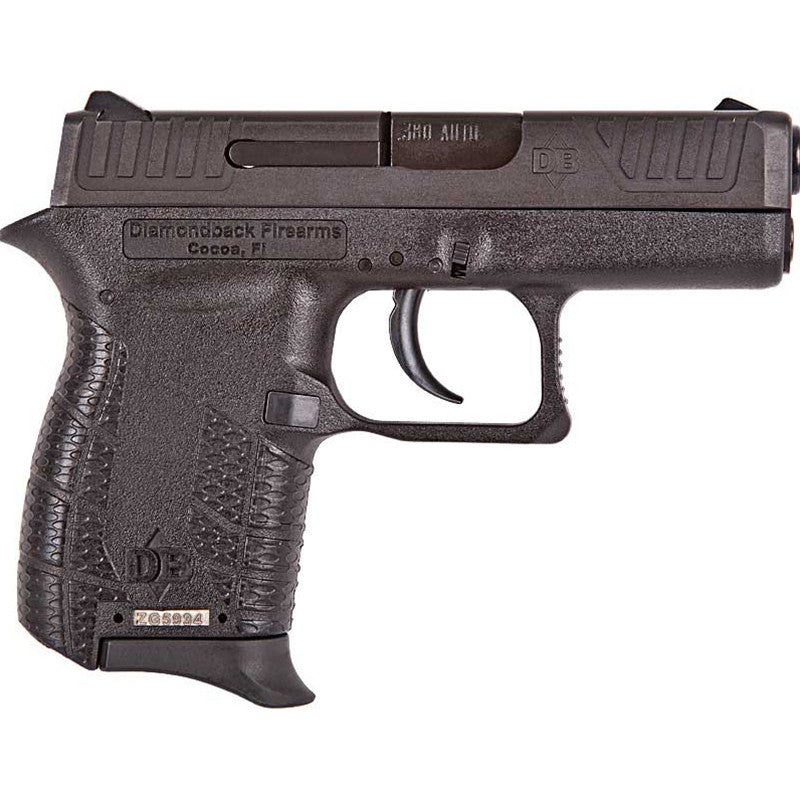 Diamondback DB380 Micro-Compact 380 ACP 2 6+1 Black Black Stainless Steel Slide Black Polymer Grip