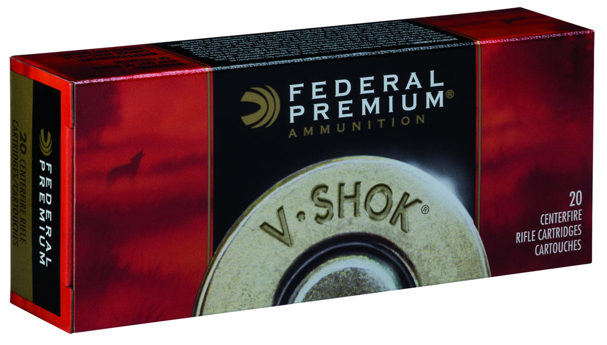 Federal P222D Premium V- Shok 222 Rem 43 gr TNT Green (TNTGRN) 20 Bx/ 10 Cs