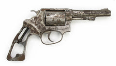 S&W Revolver 36, .38 Special 3.75" Barrel, Fixed Sights, Nickel