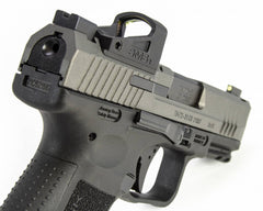 Canik TP9 Elite 9mm Luger 3.60 12+1 Black Tungsten Gray Cerakote Steel Slide Black Interchangeable Backstrap Grip with Shield SMS2 Optic