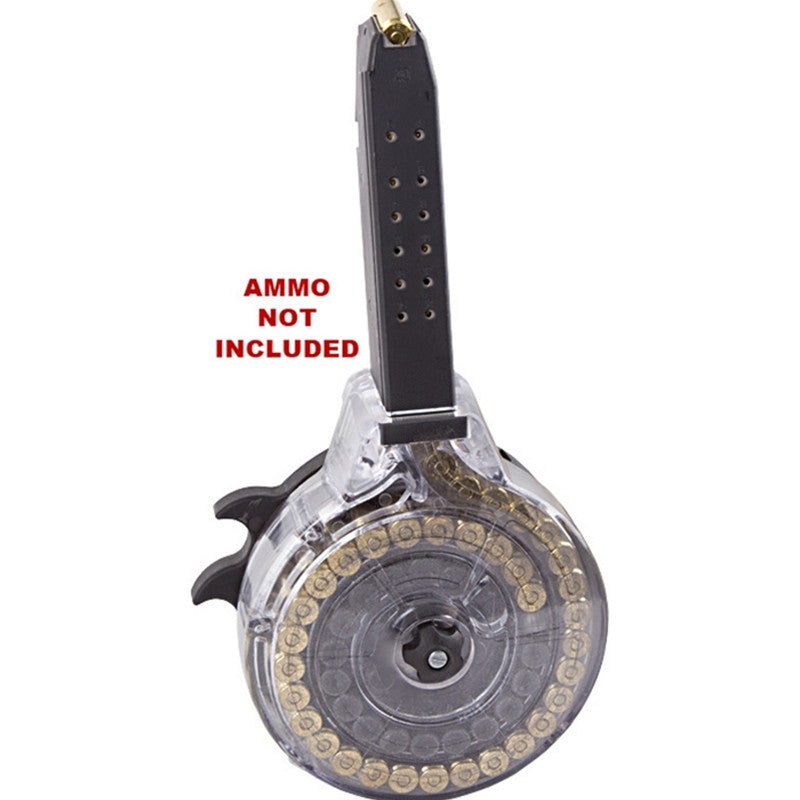 Korean .40 S&W 50rd Drum with Clear Back for Glock Pistols