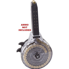 Korean .40 S&W 50rd Drum with Clear Back for Glock Pistols