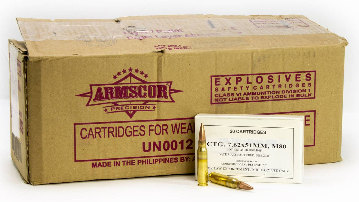 ARMS 50203 7.62x51 147GR FMJ 500rd Case