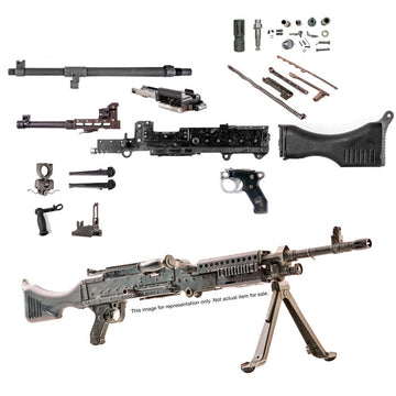 Original M240 7.62x51mm (.30 cal) Belt Fed Parts Kit - with Original Barrel Intact22