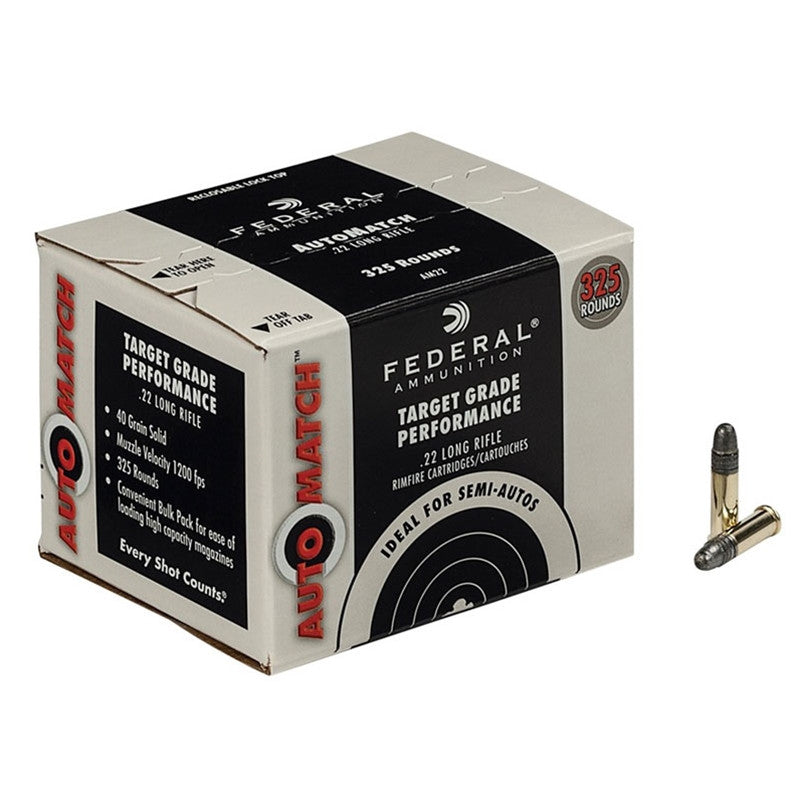 Federal Target Grade Auto Match .22LR 40GR 325rd
